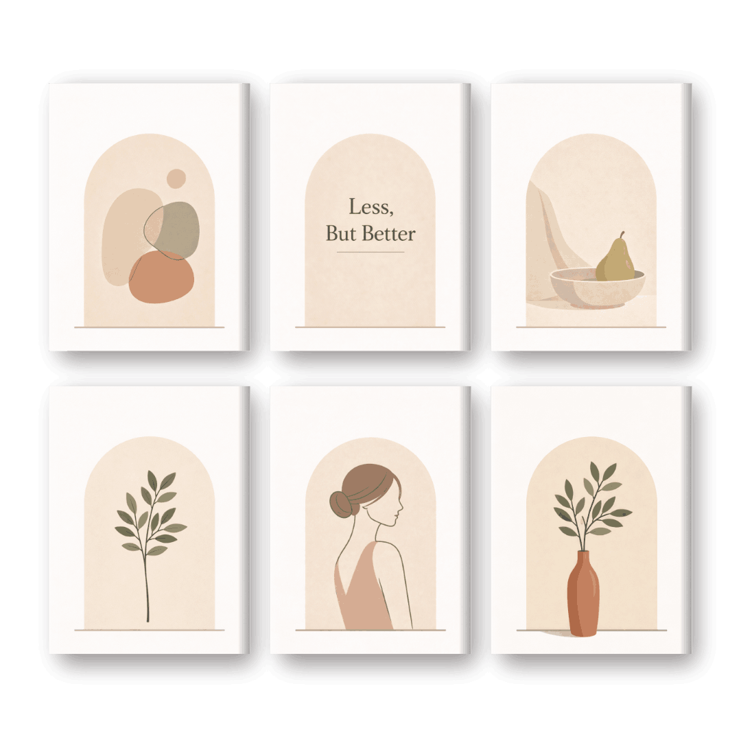 6 Mini Paintings | Eenvoudig Leven Set- Schilderen op nummers