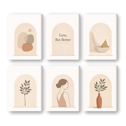 6 Mini Paintings | Eenvoudig Leven Set- Schilderen op nummers
