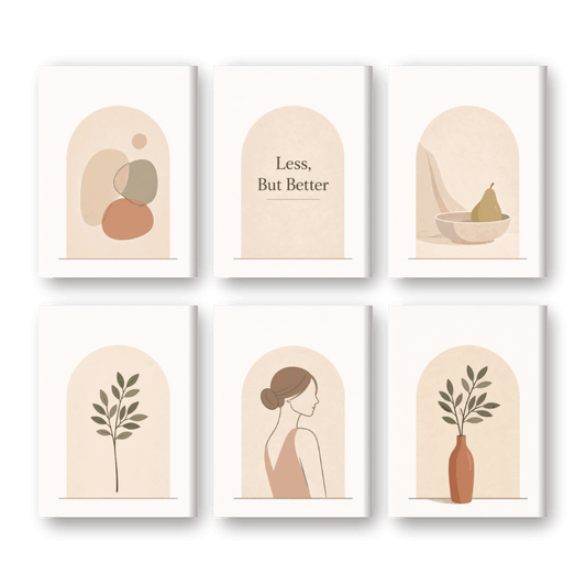 6 Mini Paintings | Eenvoudig Leven Set- Schilderen op nummers