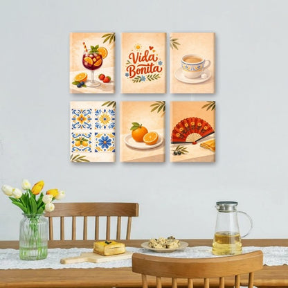 6 Mini Paintings | Spaanse Vida Bonita Set
