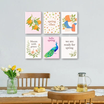 6 Mini Paintings | Lentegevoel Set