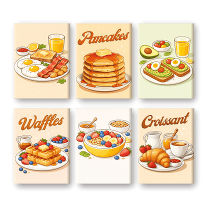 6 Mini Paintings | Zondagbrunch Set