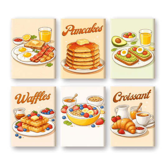 6 Mini Paintings | Zondagbrunch Set