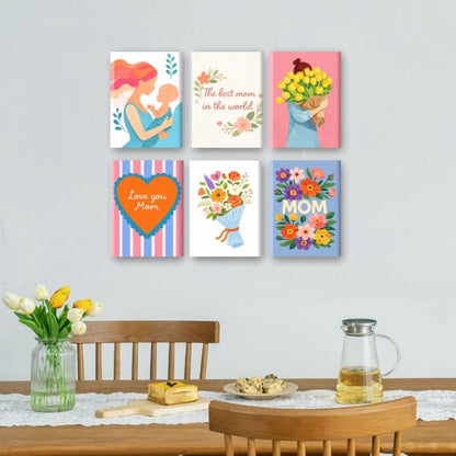 6 Mini Paintings | Fijne Moederdag Set