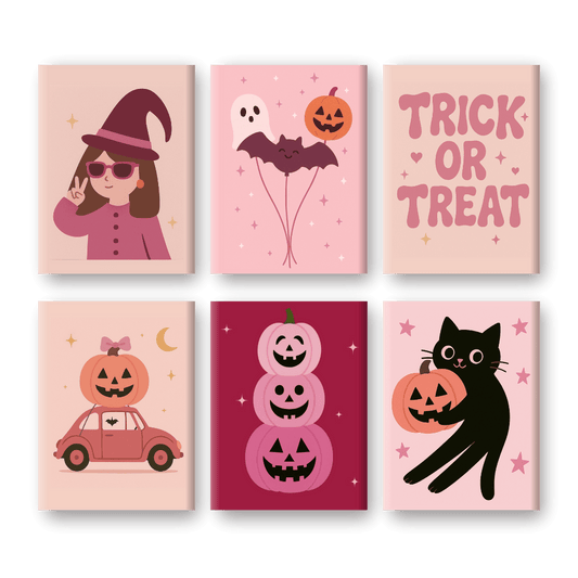 6 Mini Paintings | Trick Or Treat set