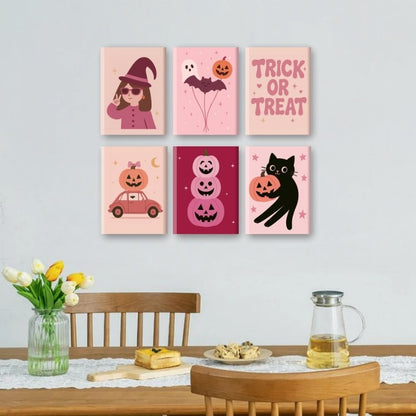 6 Mini Paintings | Trick Or Treat set