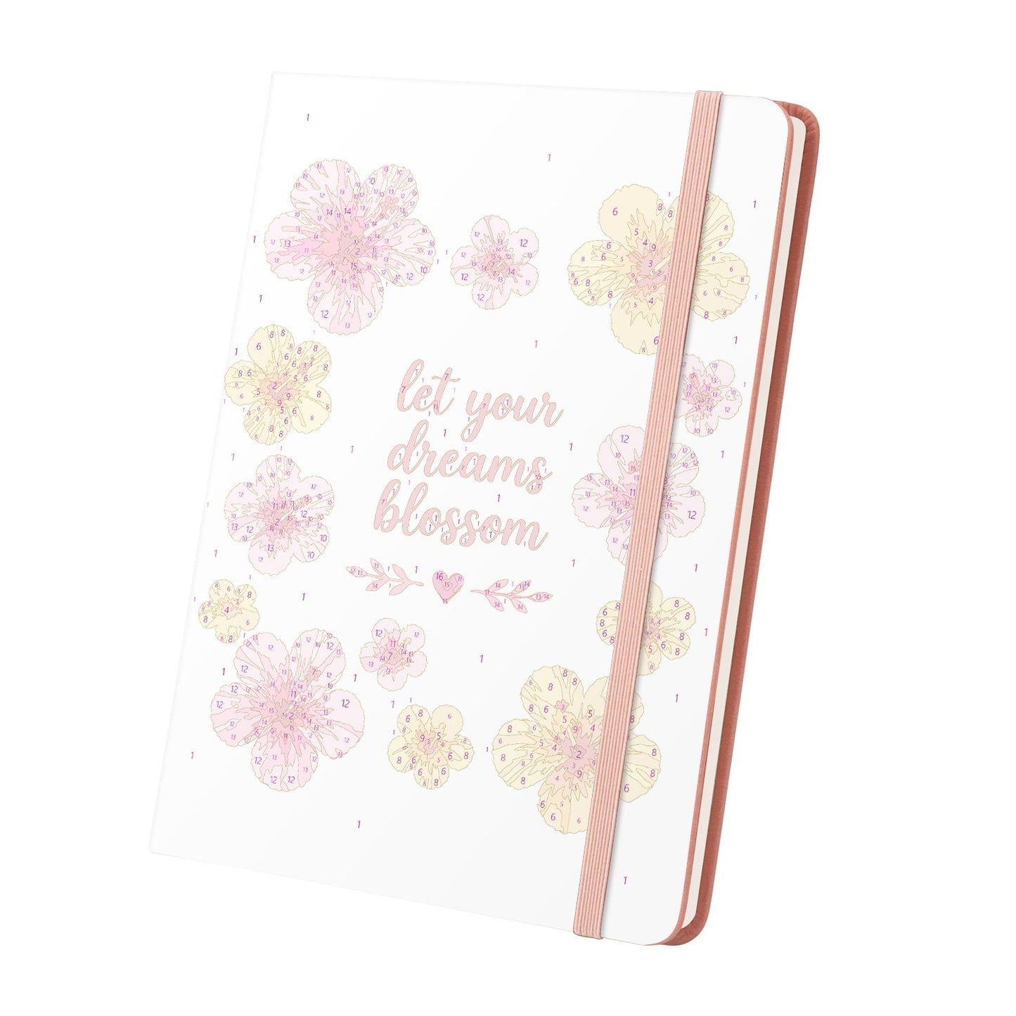 Schilderen op Nummer Notitieboek - Tropische Bloesems
