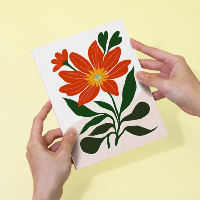 6 Mini Paintings | Prachtige bloemen set
