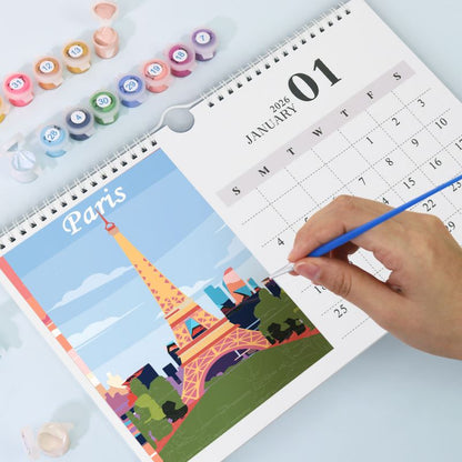 2026 Schilderen op Nummer kalender | Beroemde monumenten editie
