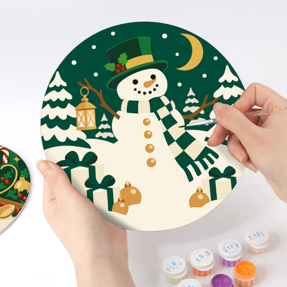 Schilder op Nummer Placemats – Kerstavond Set