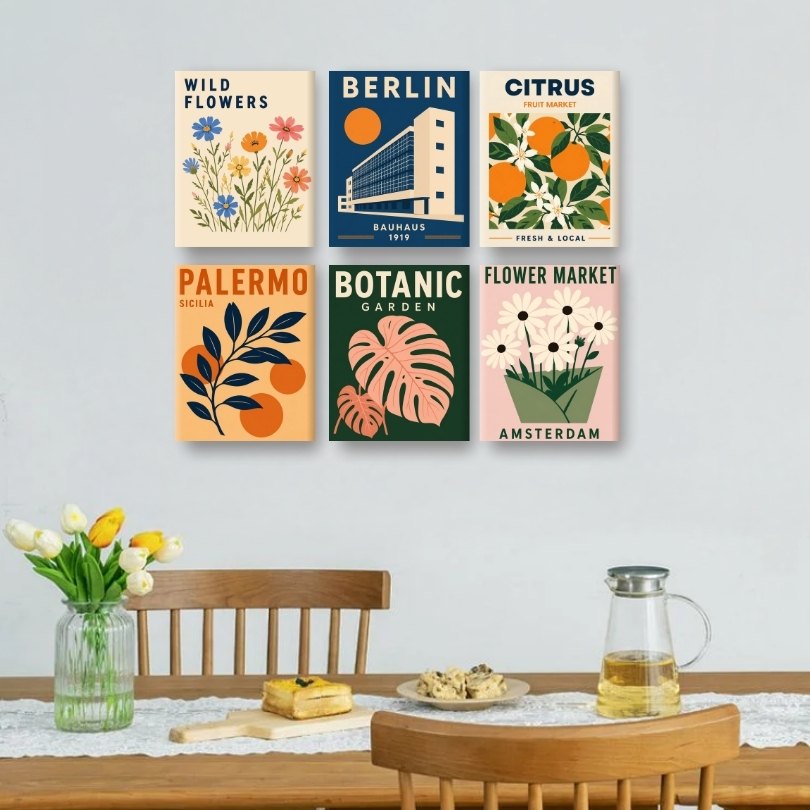 6 Mini Paintings | Wilde Tuin Set