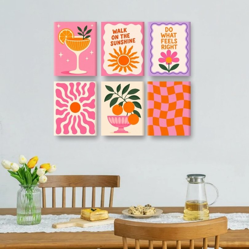 6 Mini Paintings | Hello Sunshine Set