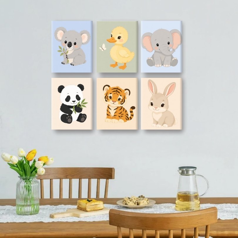 6 Mini Paintings | Kleine Schatjes Set