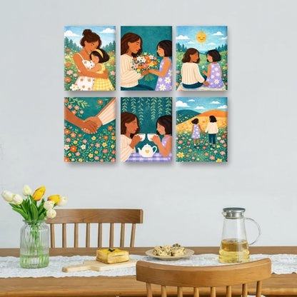 6 Mini Paintings | Samen Momenten Set