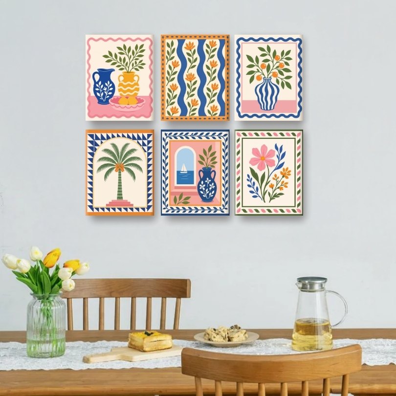 6 Mini Paintings | Zonnig Stilleven Set
