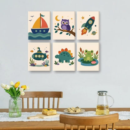 6 Mini Paintings | Kleine Avonturiers Set