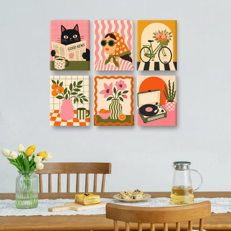 6 Mini Paintings | Good News Set