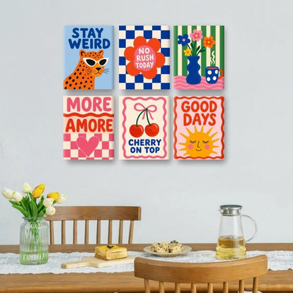 6 Mini Paintings | Cherry on Top Set