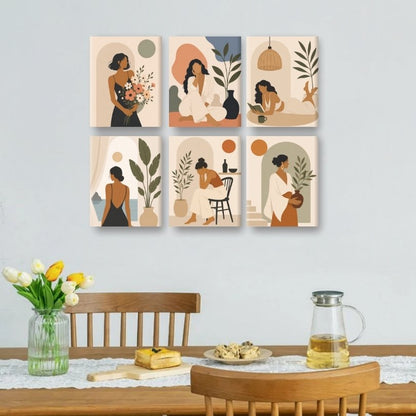 6 Mini Paintings | Slow Life Set
