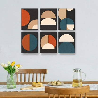 6 Mini Paintings | Moderne Vormen Set