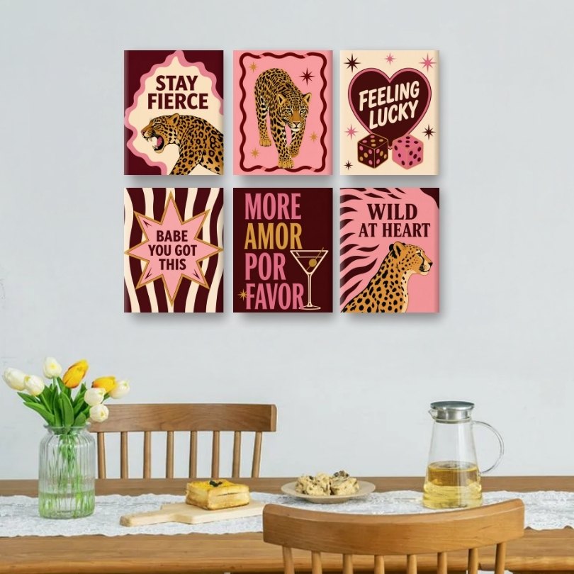 6 Mini Paintings | Blijf Krachtig Set