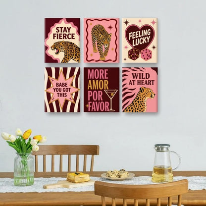 6 Mini Paintings | Blijf Krachtig Set