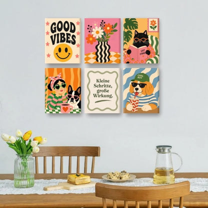 6 Mini Paintings | Dieren Verhalen Set