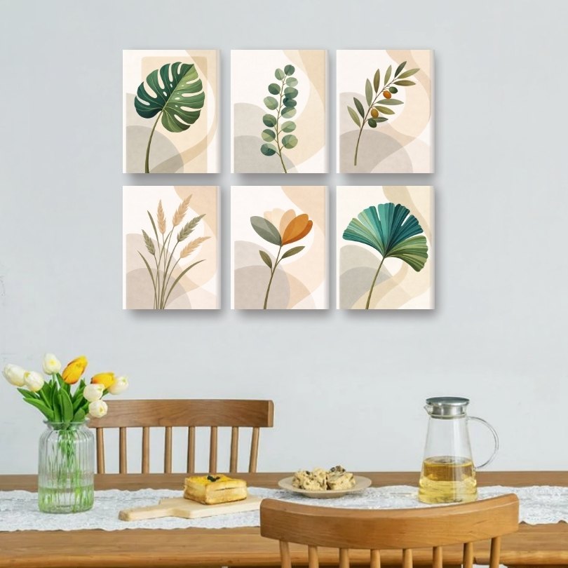 6 Mini Paintings | Botanische Set