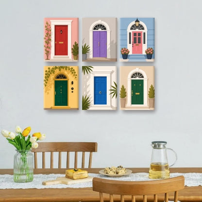 6 Mini Paintings | Deuren Set