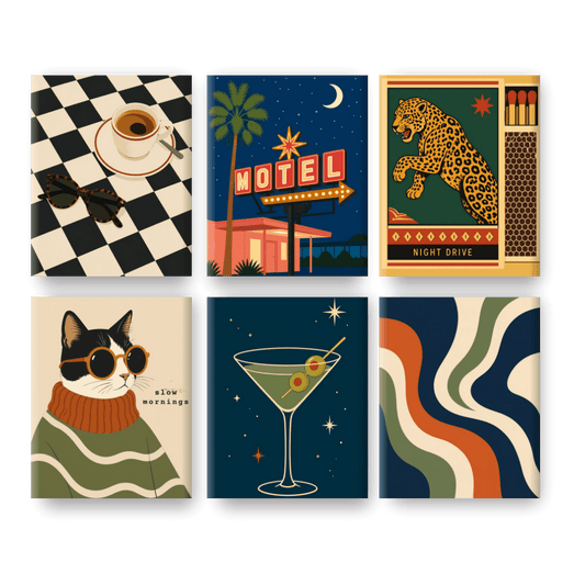 6 Mini Paintings | Nacht Escape Set