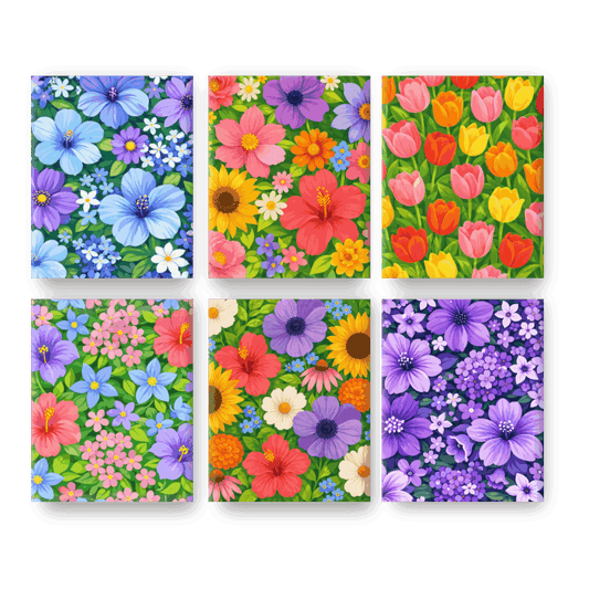 6 Mini Paintings | Prachtige Bloemen Set- Schilderen op nummers