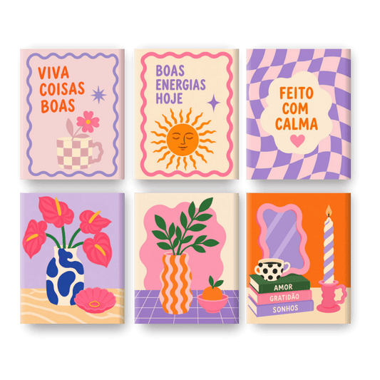 6 Mini Paintings | Boas Vibes Set