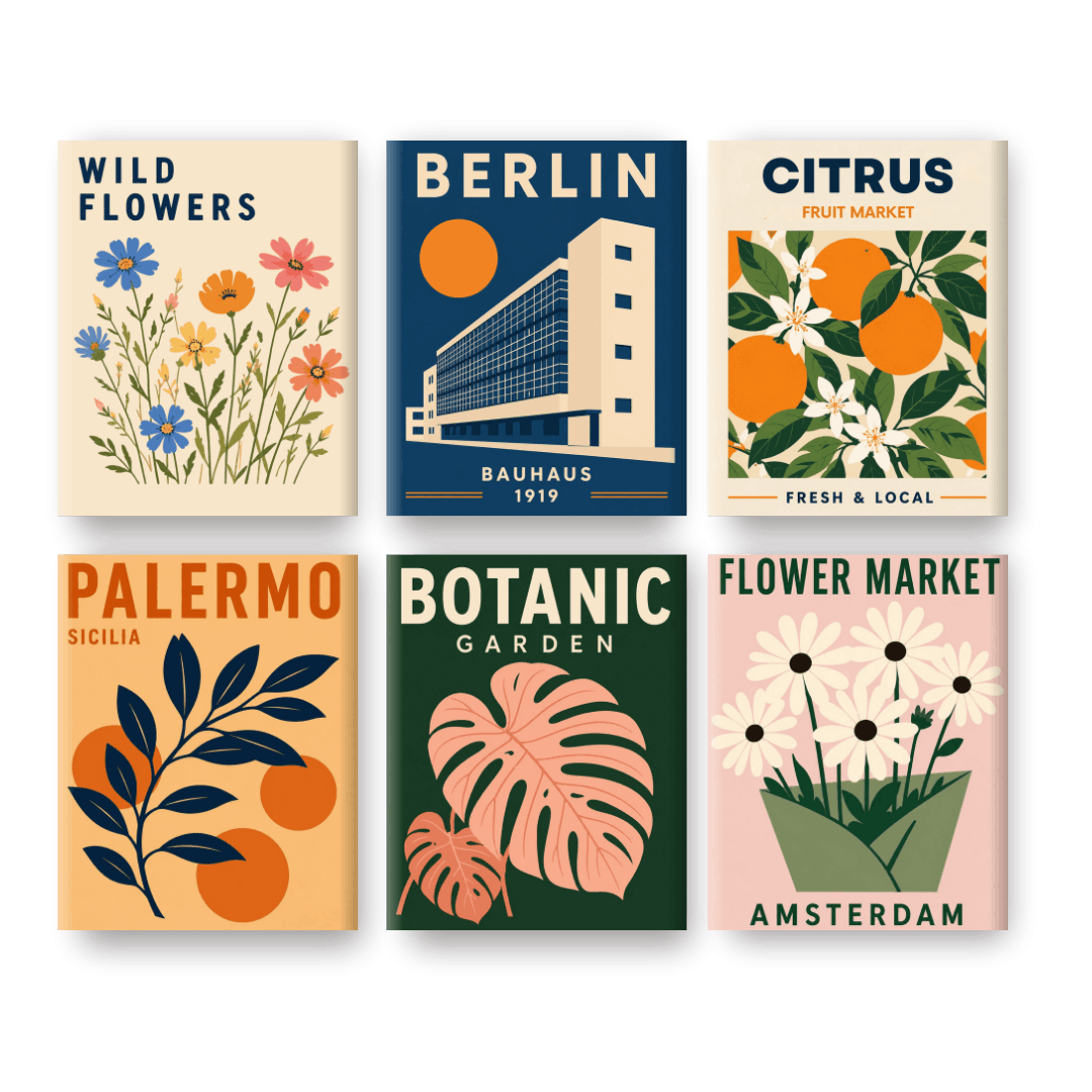 6 Mini Paintings | Wilde Tuin Set - Schilder Op Nummers