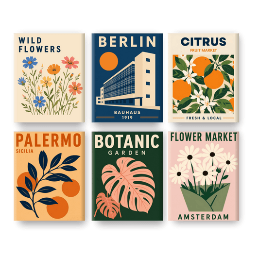 6 Mini Paintings | Wilde Tuin Set - Schilder Op Nummers