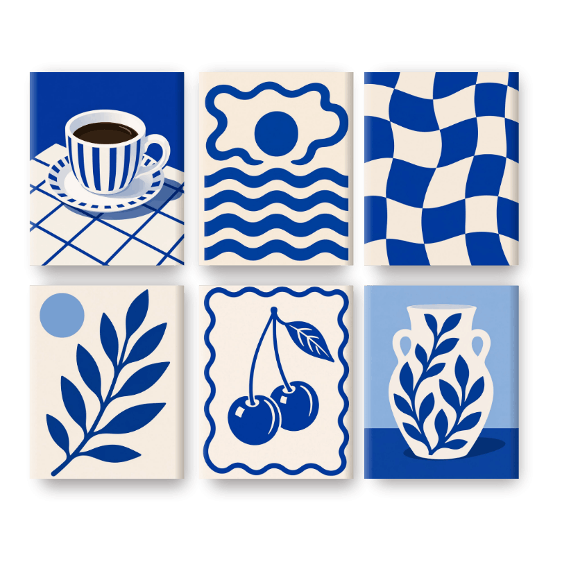 6 Mini Paintings | Egeïsche Dromen Set
