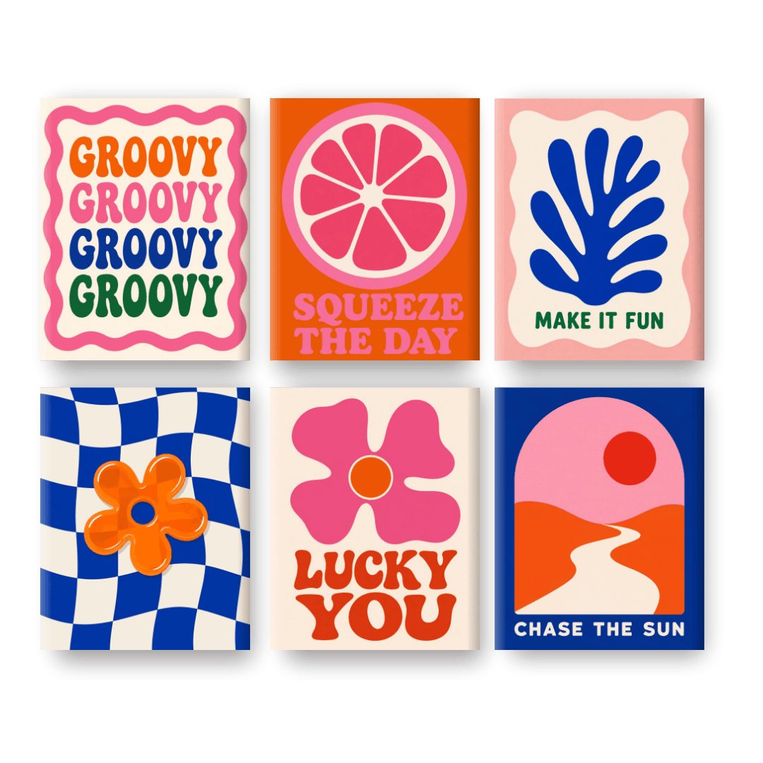 6 Mini Paintings | Squeeze The Day Set