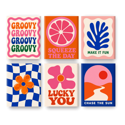 6 Mini Paintings | Squeeze The Day Set