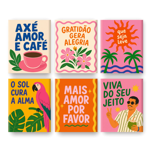 6 Mini Paintings | Boa Vida Set