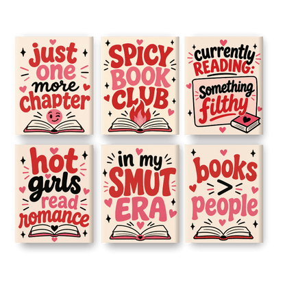 6 Mini Paintings | Spicy Boekenclub Set- Schilderen op nummers