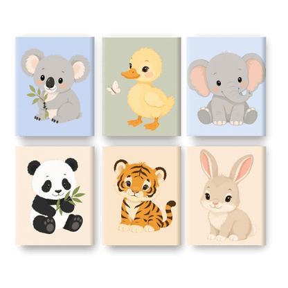 6 Mini Paintings | Kleine Schatjes Set