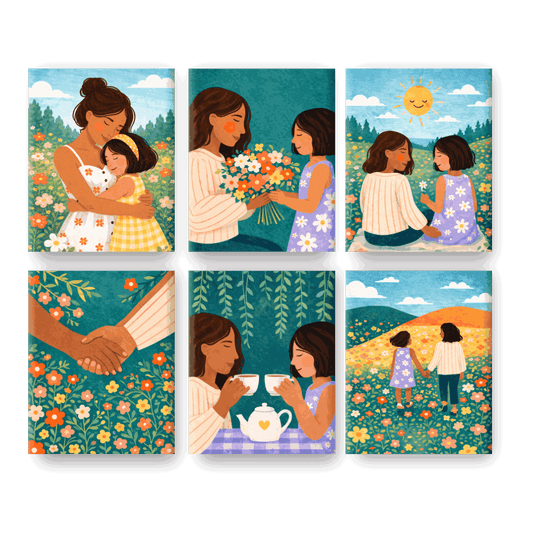 6 Mini Paintings | Samen Momenten Set- Schilderen op nummers