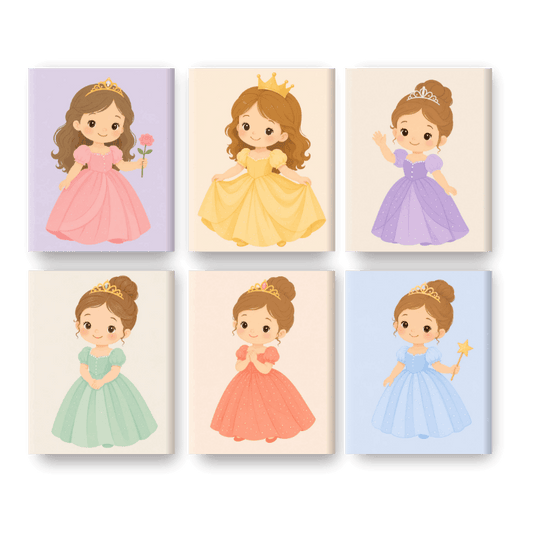6 Mini Paintings | Klein Prinsesje Set
