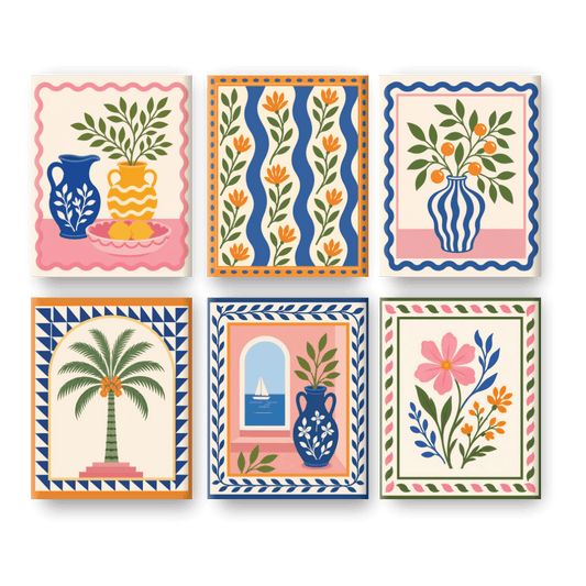 6 Mini Paintings | Zonnig Stilleven Set