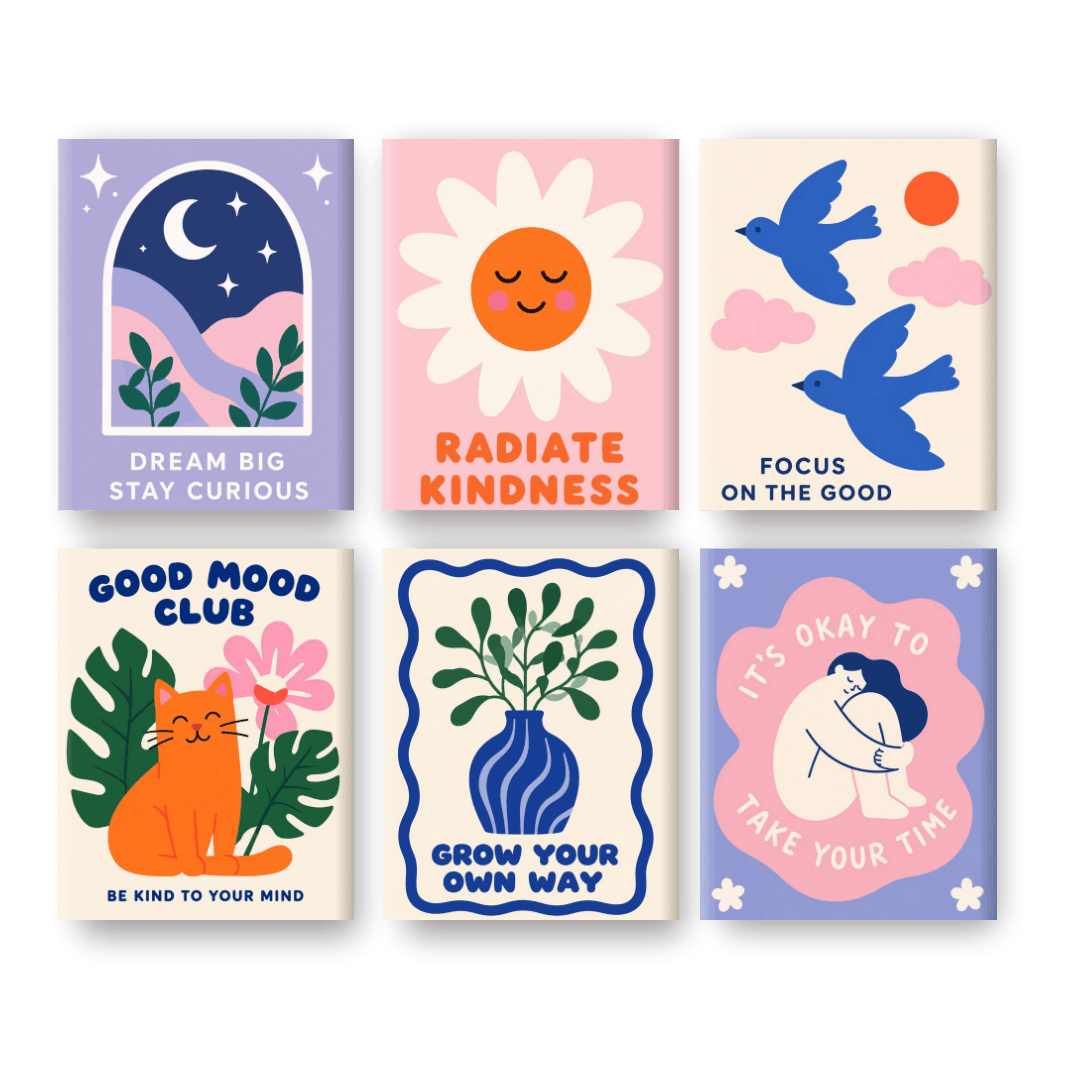 6 Mini Paintings | Positieve Groei Set