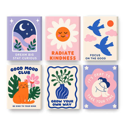 6 Mini Paintings | Positieve Groei Set