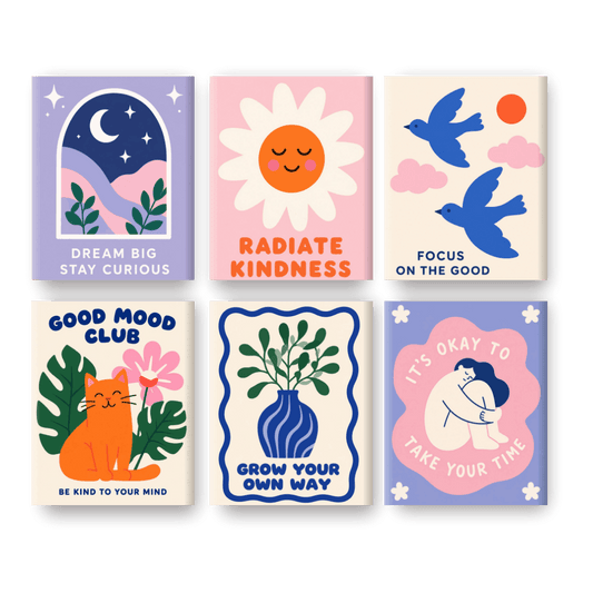 6 Mini Paintings | Positieve Groei Set