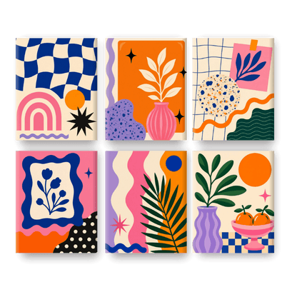 6 Mini Paintings | Gedurfd & Bloeiend Set