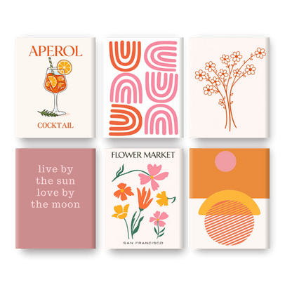 6 Mini Paintings | Bloei & Glans Set- Schilderen op nummers