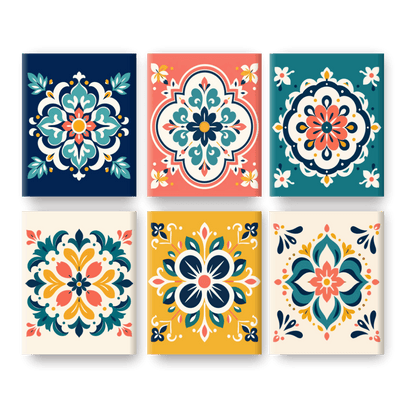 6 Mini Paintings | Mandala Kunst Set - Schilder Op Nummers