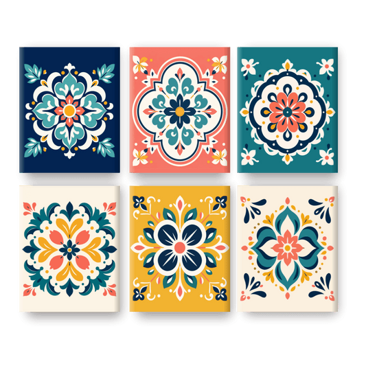 6 Mini Paintings | Mandala Kunst Set - Schilder Op Nummers